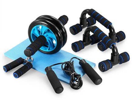Tomshoo 5-In-1 Ab Wiel Roller Kit Met Push-Up Bar Jump Rope Hand Gripper En knie Pad Abdominale Core Carver Fitness Workout reeks 2