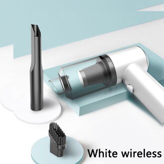 Tomule Draagbare Auto Stofzuiger Super Zuigkracht Handheld Stofzuiger Huishouden En Auto Dual-Gebruik Mini Stofzuiger draadloze wit