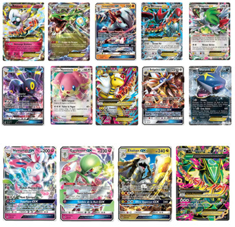 TOMY French Version Pokemon GX Shining Frenchs Cards Game Battle Carte Trading Cards Game Children Toy