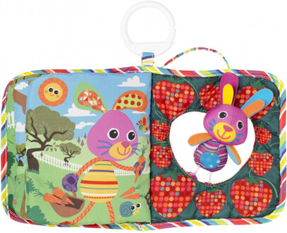 Tomy Konijntje Bella Lamaze kiekeboe boekje