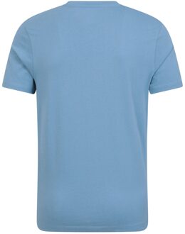 Tonaal organisch T-shirt heren (Blauw)