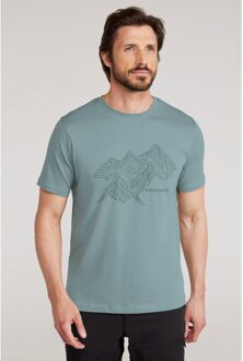 Tonaal organisch T-shirt heren (Licht Khaki) Kaki