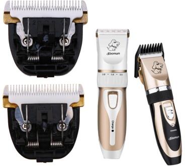 Tondeuse Dier Kapsel Machine Roestvrij Staal Keramiek Titanium Blade Dieren Grooming Machine Cut Huisdieren Hond Clipper Blades