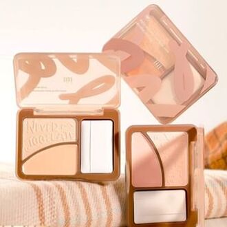 Tone Soft Focus Double Highlight Palette - 2 Colors #01 Cold Pink