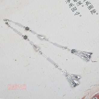 Tonen De Oude Stijl Sluier, Cover Het Gezicht Met Oren, Sneeuw Spinnen, Super Fee Kostuum, kwastje Pak, Han Pak, Wit Masker, Miao Yin Zhu string