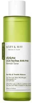 Toner Mary & May Vegan Cica Tea Tree AHA PHA Toner 200 ml