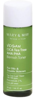 Toner Mary & May Vegan Cica Tea Tree AHA PHA Toner 30 ml