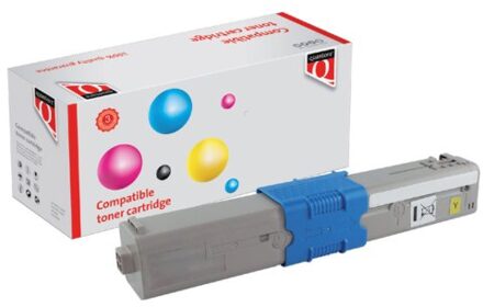 Tonercartridge quantore oki 44469704 2k geel