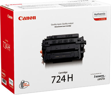 Tonercartridge zwart 724H - 12500 pagina's - 3482B002