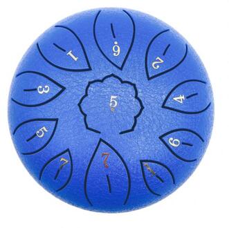 Tong Drum 6 Inch 11 Tone C Sleutel Boeddhistische Zingen Geluid Healing Meditatie Zingen Drum Draagtas Instrumenten Accessoires blauw