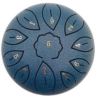 Tong Drum 6 Inch 11 Tone C Sleutel Boeddhistische Zingen Geluid Healing Meditatie Zingen Drum Draagtas Instrumenten Accessoires cyaan blauw