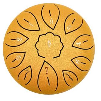 Tong Drum 6 Inch 11 Tone C Sleutel Boeddhistische Zingen Geluid Healing Meditatie Zingen Drum Draagtas Instrumenten Accessoires gouden