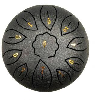 Tong Drum 6 Inch 11 Tone C Sleutel Boeddhistische Zingen Geluid Healing Meditatie Zingen Drum Draagtas Instrumenten Accessoires zwart