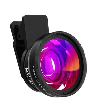 Tongdaytech Mobile Phone Lens 0.45x Super Wide Angle 12.5x Super Macro HD Camera Lens For iPhone 8 7 6 XS Huawei Xiaomi Samsung