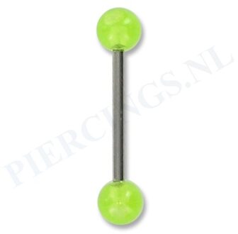 Tongpiercing acryl geel