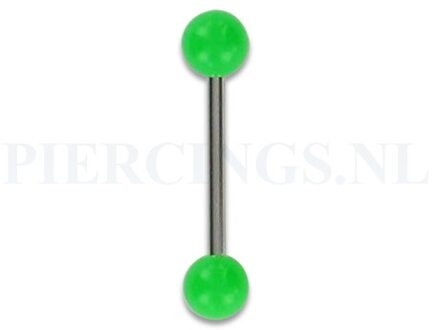 Tongpiercing acryl groen
