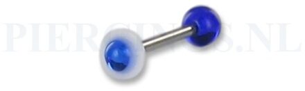 Tongpiercing acryl ufo blauw klein