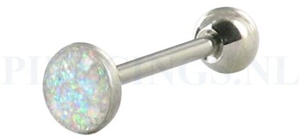 Tongpiercing glitter vlak kristal