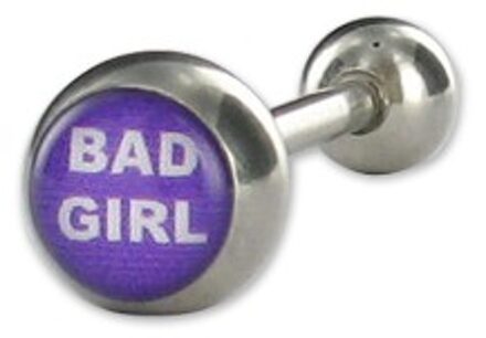 Tongpiercing logo Bad Girl
