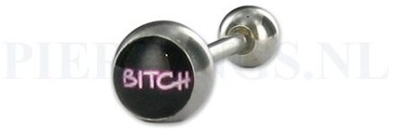 Tongpiercing logo Bitch