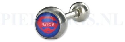 Tongpiercing logo Super Bitch