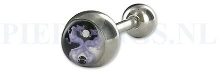 Tongpiercing logo Ying Yang draak