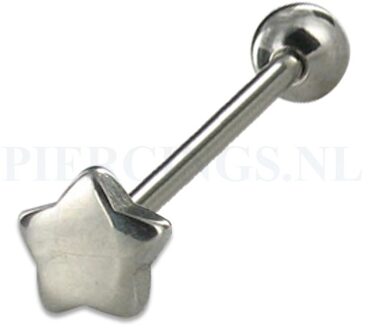 Tongpiercing ster