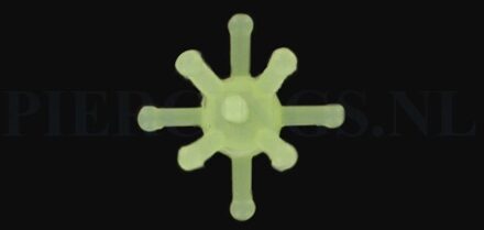 Tongpiercing tickler fel geel