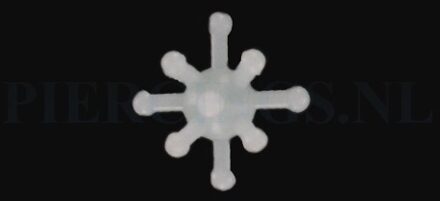 Tongpiercing tickler licht groen