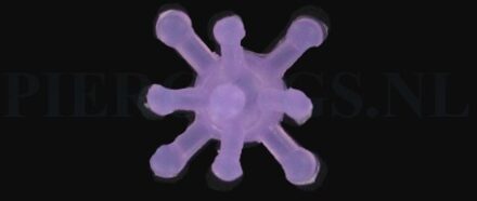 Tongpiercing tickler paars