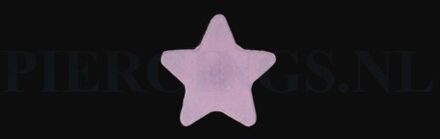 Tongpiercing tickler ster licht paars