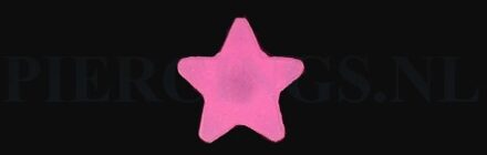 Tongpiercing tickler ster lichtroze