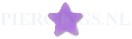 Tongpiercing tickler ster paars