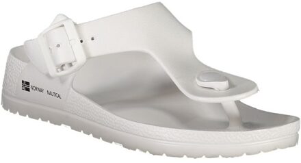 Tongsandalen met gespsluiting Wit - EU 36