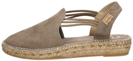 Toni Pons Nuria dames espadrille - Taupe - Maat 37