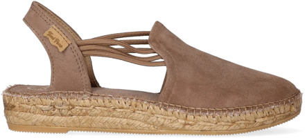 Toni Pons Nuria Dames Espadrilles - Taupe- Maat 38