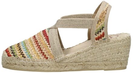 Toni Pons Terra-MA dames espadrille met sleehak - Multi - Maat 39