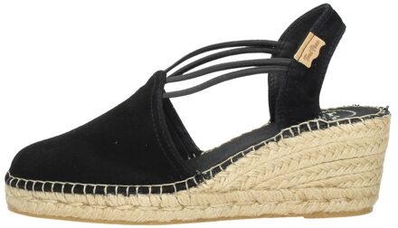 Toni Pons Tremp Dames Espadrilles met sleehak - Zwart - Maat 37