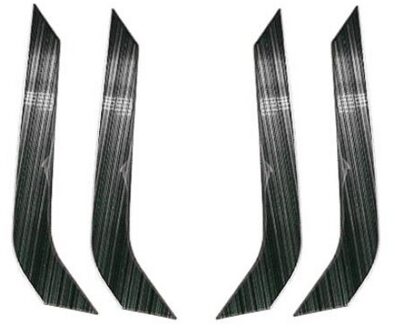 Tonlinker Interieur Deurklink Cover Stickers Voor Volkswagen Jetta MK7 -20 Auto Styling 4 Pcs Rvs Cover stickers zwart