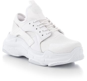 Tonny Zwart Lux Mesh Ademend Veld Antislip Zool Comfortabele Licht Wit MLZ-0 _ 102 44