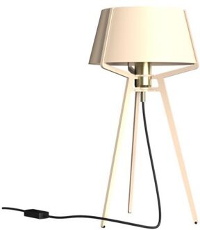 Tonone Bella Tafellamp - Creme wit - Messing