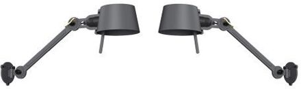 Tonone Bolt Bed Sidefit Install Wandlamp Set van 2 - Donkergrijs