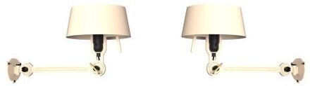 Tonone Bolt Bed Underfit Install Wandlamp Set van 2 - Creme Wit