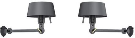 Tonone Bolt Bed Underfit met stekker Wandlamp Set van 2 - Donkergrijs