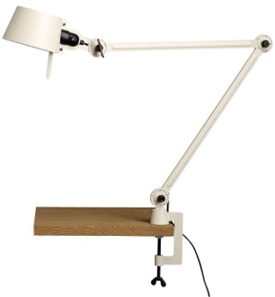Tonone Bolt Desk 2 arm Bureaulamp met tafelklem - Creme