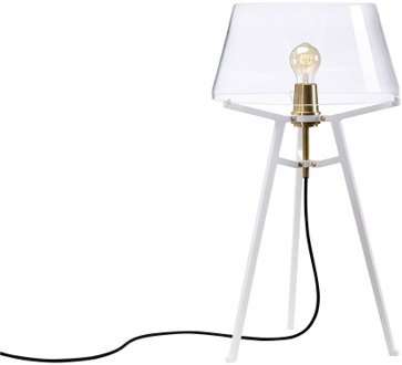 Tonone Ella Tafellamp - Wit - Transparant