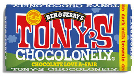 Tony's Chocolonely - Donker Melk Brownie 180 Gram