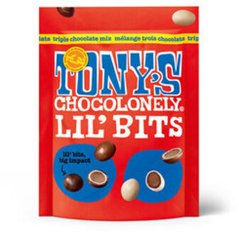 Tony's Chocolonely - Lilbits Triple Chocolate Mix 120 Gram 8 Stuks