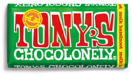 Tony's Chocolonely - Melk Hazelnoot 180 Gram 15 Stuks
