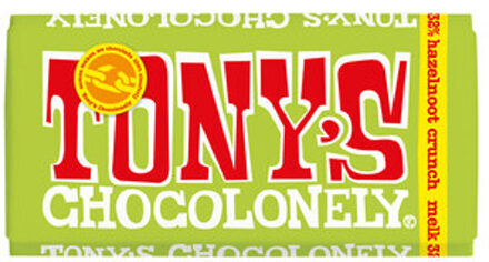 Tony's Chocolonely - Melk Hazelnoot Crunch 180 Gram 15 Stuks